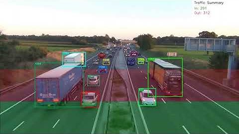 Analytics for motorway traffic using YOLOX + Deepsort