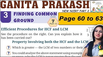 Finding Common Ground | Class 7 Maths Ganita Prakash Part 2 Chapter 3 Solutions | Page 60 to 63