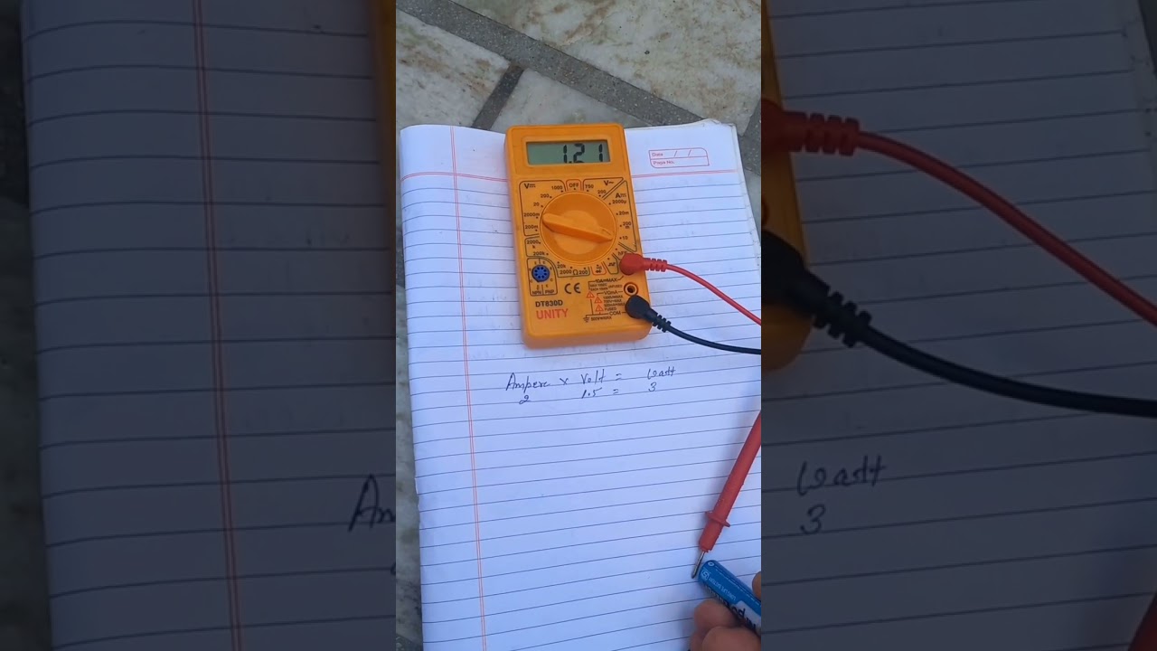 How to  calculate watts of battery..