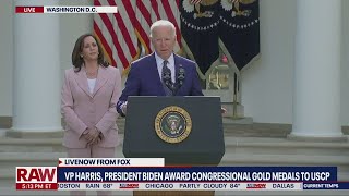President Biden awards Congressional Gold Medals to US Capitol Police
