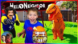 Hello Neighbor Took Our Epic Dino Eggs and Smashers 3!