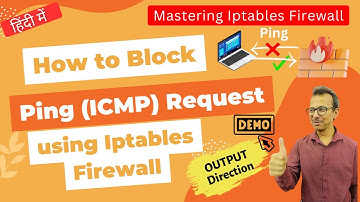 42 How to Block Ping (ICMP) Request using Iptables Firewall Demo |OUTPUT Direction| Network Security