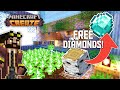 How to generate free diamonds in minecraft create mod