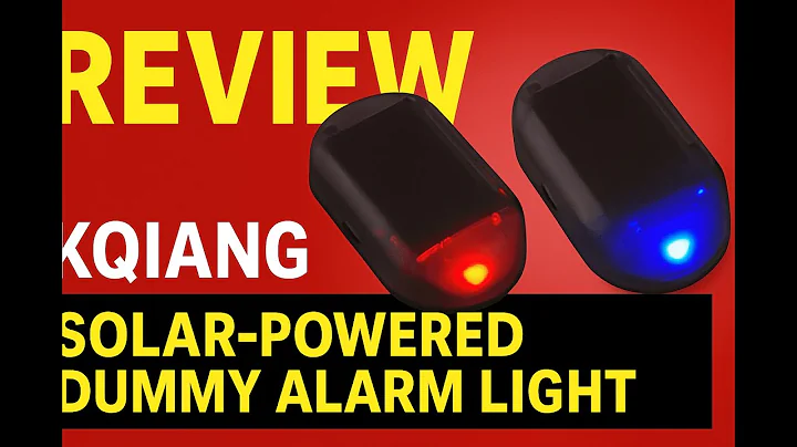 Review - Kqiang 2pcs Car Solar Power Simulated Dummy Alarm Warning Anti-Theft LED Flashin
