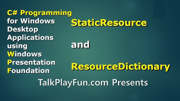 CSharp #026: StaticResource and ResourceDictionary