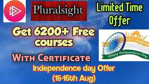 Pluralsight-6200+ free courses with Certificate/For all Engg./#pluralsight #pluralsightcourse #free