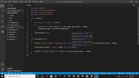 Simple task - FreeRTOS ESP IDF for esp32