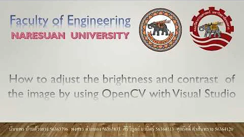 How to adjust the Brightness and Contrast of the image by using OpenCV with Visual Studio