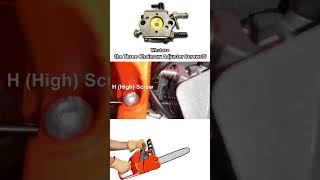 Identifying the 3 Chainsaw Carburetor Adjuster Screws