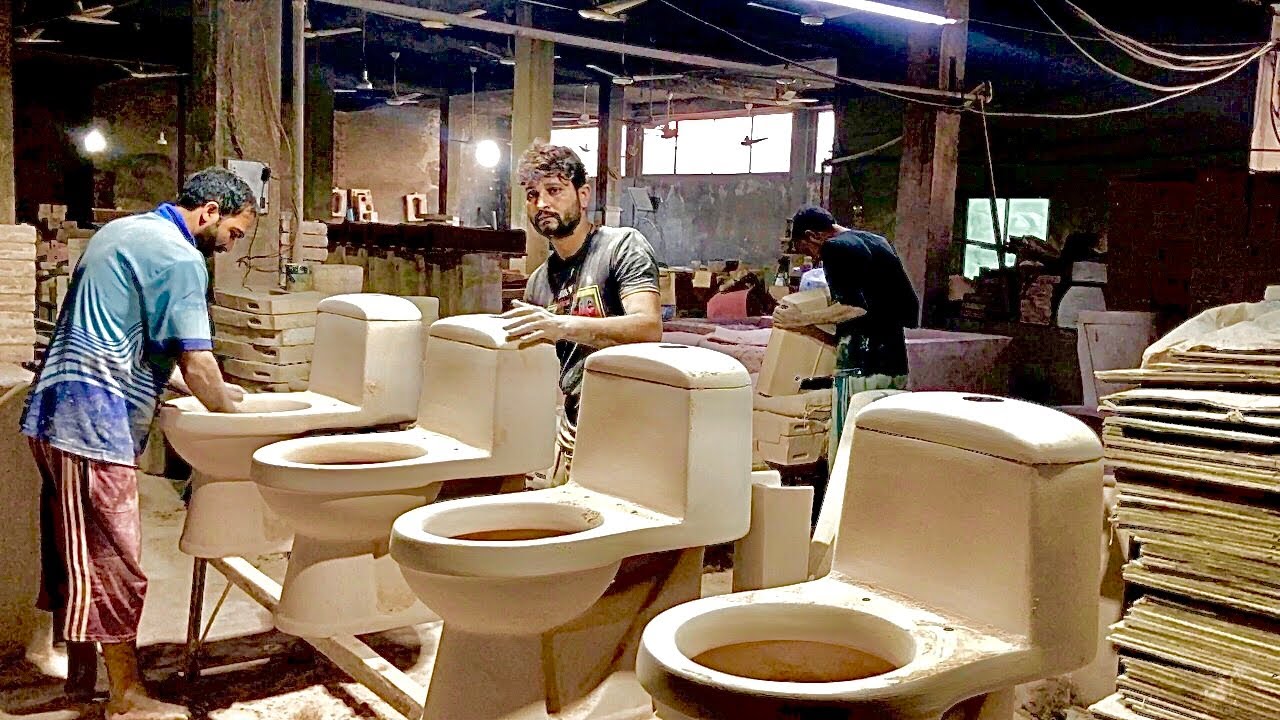 How Toilet Commodes Are Made Ceramic Casting Unit