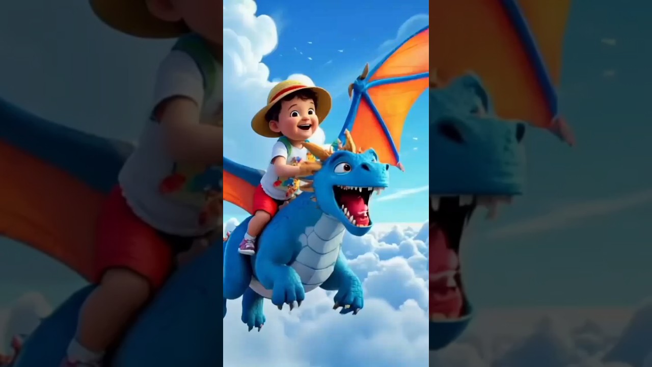 "A Joyful Baby Soars the Skies on a Magical Dragon Ride!"