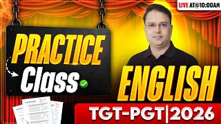 UP TGT PGT English Classes 2026 | PRACTICE CLASS-24 | BY SP MISHRA SIR