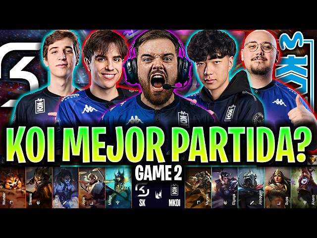 IBAI CASTEA LA MEJOR PARTIDA DE KOI? 😱SE VUELVE LOCO!🔥 | SK vs KOI Game 2 LEC 2026 ESPAÑOL IBAI