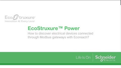 How to discover electrical devices connected through Modbus gateways with Ecoreach