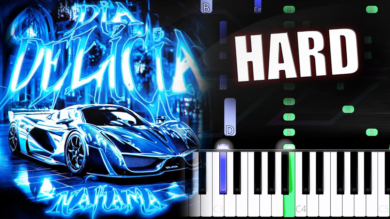 DIA DELÍCIA (Slowed) ▶ HARD Piano Tutorial