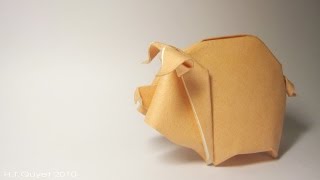 Tutorial - Origami Pig/Piggy - Lợn con (Hoàng Tiến Quyết)