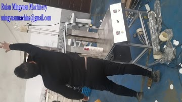 Ultrasonic heater simple model paper cup machine with double head collection system for Libya client