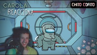 Carola Reacciona A Mi Animación: "Carola Guapo" | Among Us Animado