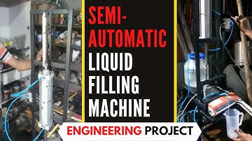 SEMIAUTOMATIC LIQUID FILLING MACHINE | PNEUMATICALLY OPERATED LIQUID FILLER