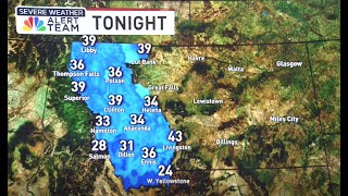 RAIN, WARM TEMPS: Rain impacts northwest Montana, near record highs areawide