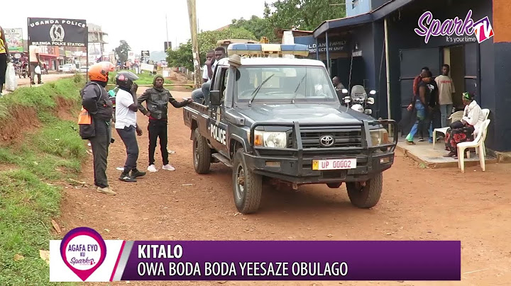 Kitalo: Owa boda boda yeesaze obulago