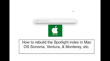How to rebuild the Spotlight index in Mac OS Sonoma, Ventura, Monterey, Mojave, etc.