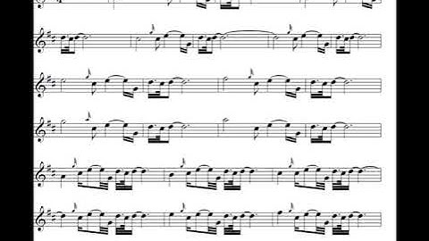 Great Highland Bagpipes Intermediate Exercise 9 – high pitch normal speed