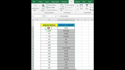 Cara Mudah Mengetik Angka Romawi di Excel #shorts #exceltutorial #exceltips