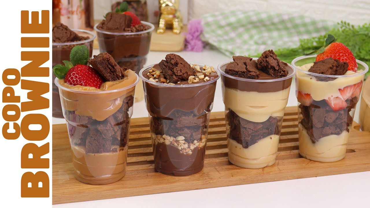 COPO BROWNIE PERFEITO: 6 sabores para você faturar! | Fáceis de fazer e super lucrativos!
