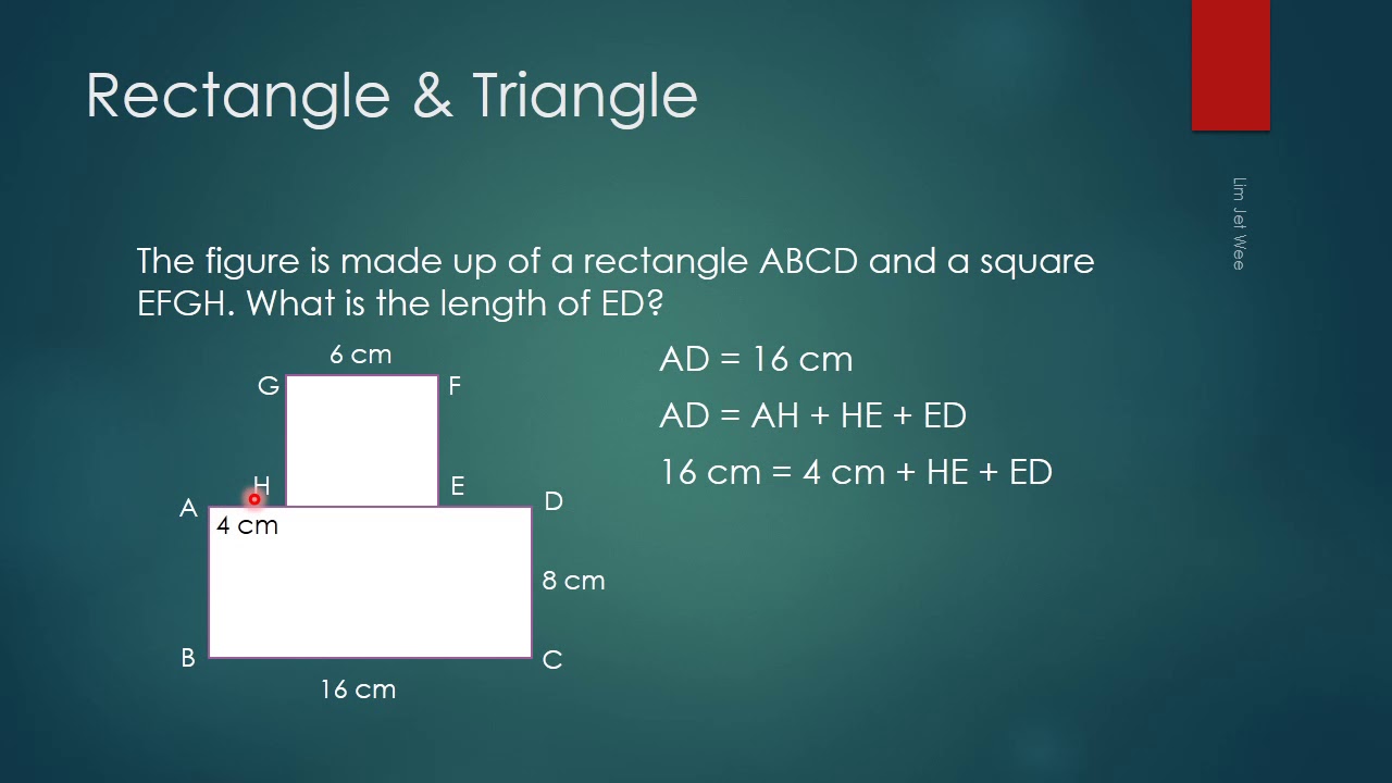Singapore Primary 3 & 4 Math - Rectangle Square Triangle - YouTube