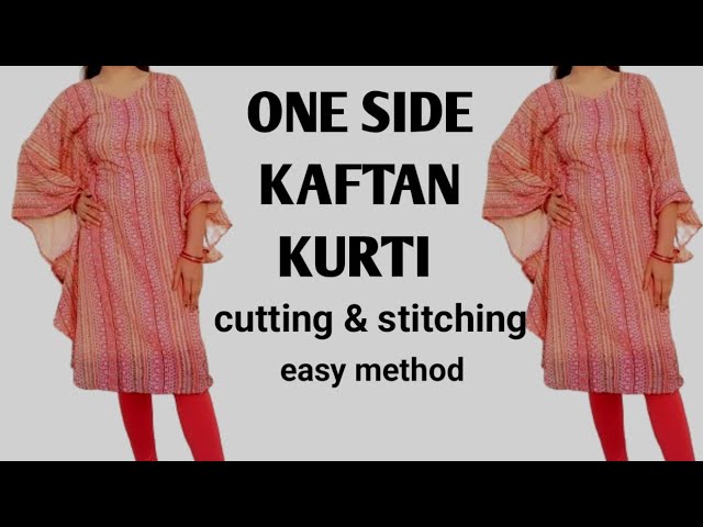 Drapped long kurti. | Kurti designs party wear, Kurti designs, Net saree  blouse designs