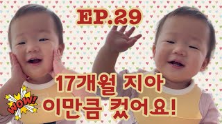 지아의 성장일기 ㅣ Ep. 29 “17개월 지아. 이만큼 컸어요!” 🤗