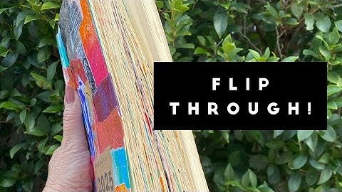 #the100dayproject2025 flip through | 100 days of collage fodder