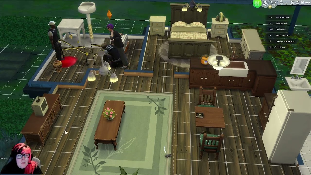 Starting the black widow challenge on sims 4 :) | 