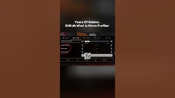 Like Bro what even is micro profiler🙄 #roblox #robloxgames #game #setting