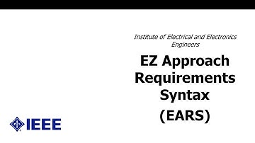 #7 The Easy Approach to Requirements Syntax IEEE EARS