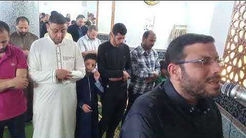 صلاة القيام ليلة 27رمضان1443 من مسجد أحباب المصطفي بشربين سورة الرحمن وأول الواقعة 2022