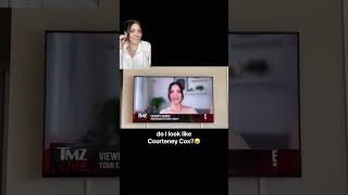 DO YOU SEE IT?👀 #tmz #courteneycox #tmzlive #livetv #tv #friends #celebrity #celebritylookalike