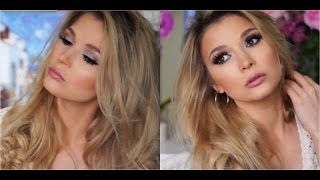 Purple Mauve Glitter Eye Makeup Tutorial /MAKE UP Nadya Filatova