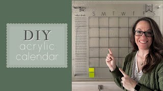How to make an acrylic plexiglass wall calendar | DIY Tutorial