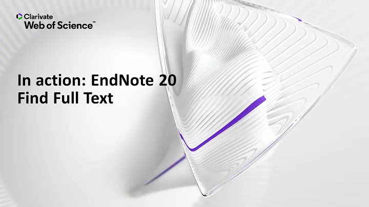 In action: EndNote 20 (Windows) Find Full Text