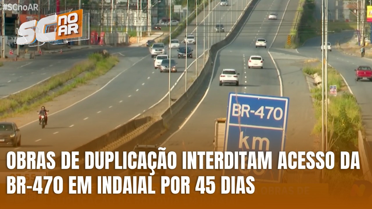 Duplicação da BR-470 muda trânsito entre Blumenau e Indaial por 45 dias
