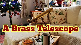 A Brass TelescopeTelescope, Amazing Opticron (Kenko) D40mm Brass Refractor Telescope