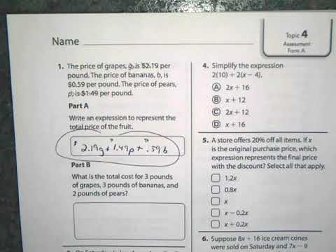 Topic 4 form A #1