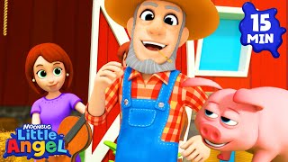 old macdonald had farm animal learning videos little angel