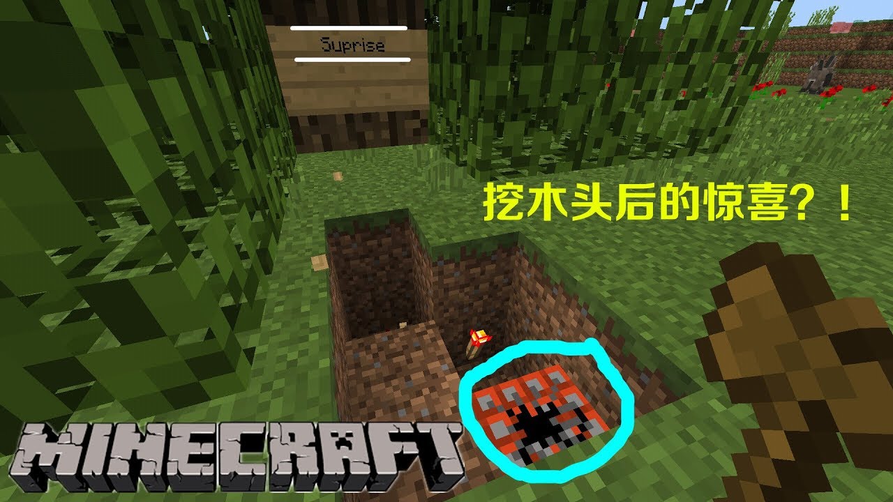 Minecraft挖木头后的惊喜 Youtube