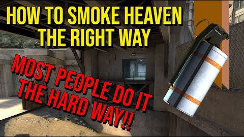 The best and easiest heaven smoke you will ever learn on Overpass!!!