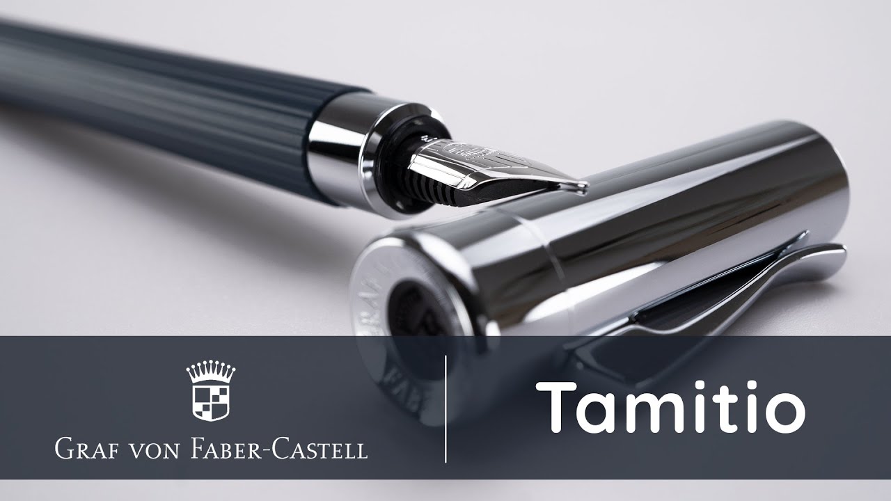 Penna Roller Graf Von Faber-Castell Tamitio Blu Notte | Fusto In Metallo Laccato, Punta A Scorrimento, Refill Nero Incluso - 5