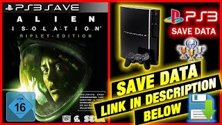 Alien isolation Save Data PS3 100 % ALL UNLOCKED 🏆 Profile