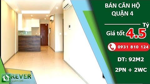 Bán căn hộ hiện đại The Gold View Quận 4, diện tích 92m2 thiết kế 2 phòng ngủ 2wc | Rever